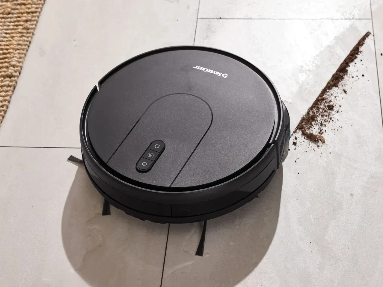 SilverCrest Robot Vacuum Cleaner With Mop Function ,4 Cleaning Modes