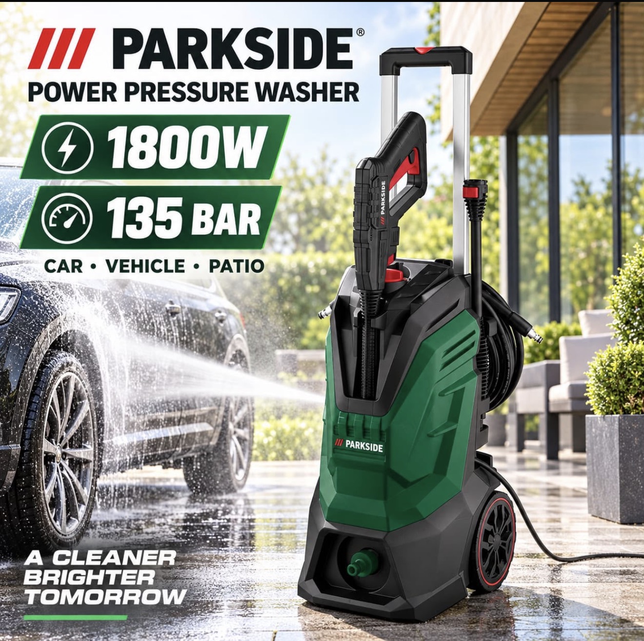 PARKSIDE WASHER 135 BAR 1800 W