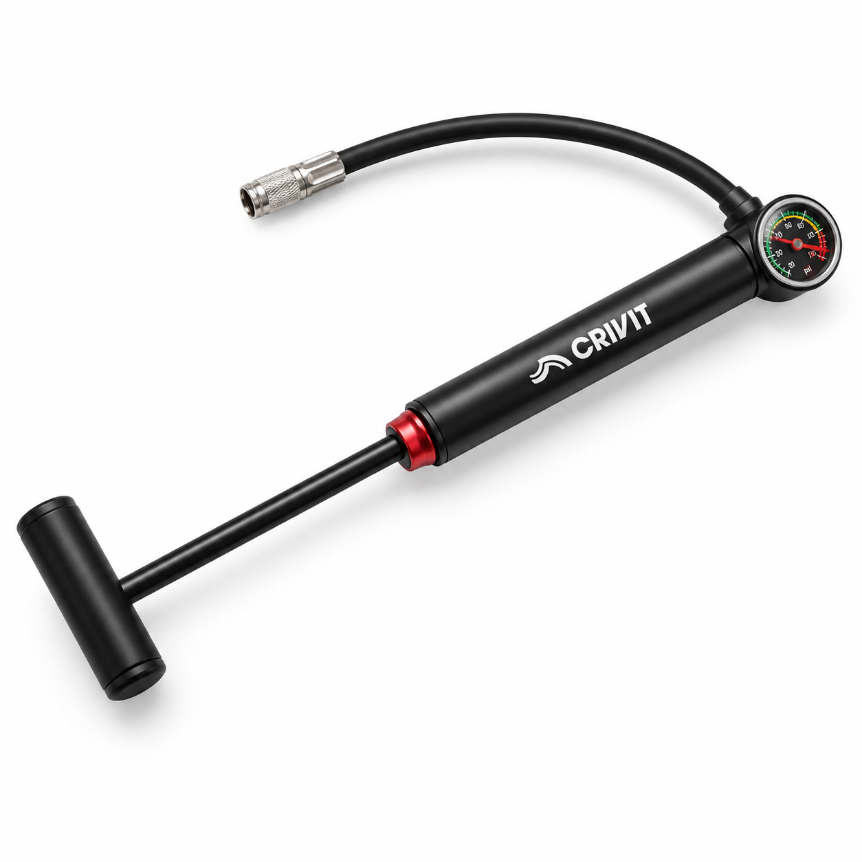 CRIVIT Mini Pump With Pressure Gauge